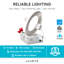 Luxrite 4" Ultra Thin LED Recessed Light J-Box 10W 5 Colour Options Dimmable Wafer Lights 750 Lumens Brushed Nickel IC Rated