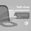 Grey Plastic Standard Adjustable Armrests Toilet Seat Oval-750646403