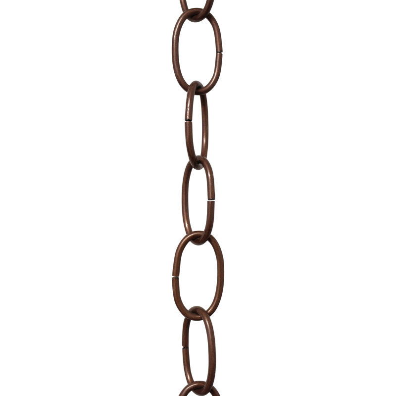 Lustre décoratif à chaînette standard ou chaîne cassée 10 pi, Cuivre antique