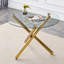Table ronde en verre de 42 pouces-1331048345