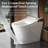 Smart Toilet Bidet with Auto Open Close One Piece Elongated Toilet with Tank Built in,with Warm Water Sprayer and Dryer, Instant Warm Water,Heated Seat,CSA Certified,Power-Outage Flushing Child Mode
