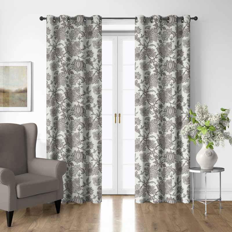 Ensemble de 2 rideaux en coton avec œillets Bronte, L 50 po x L 144 po