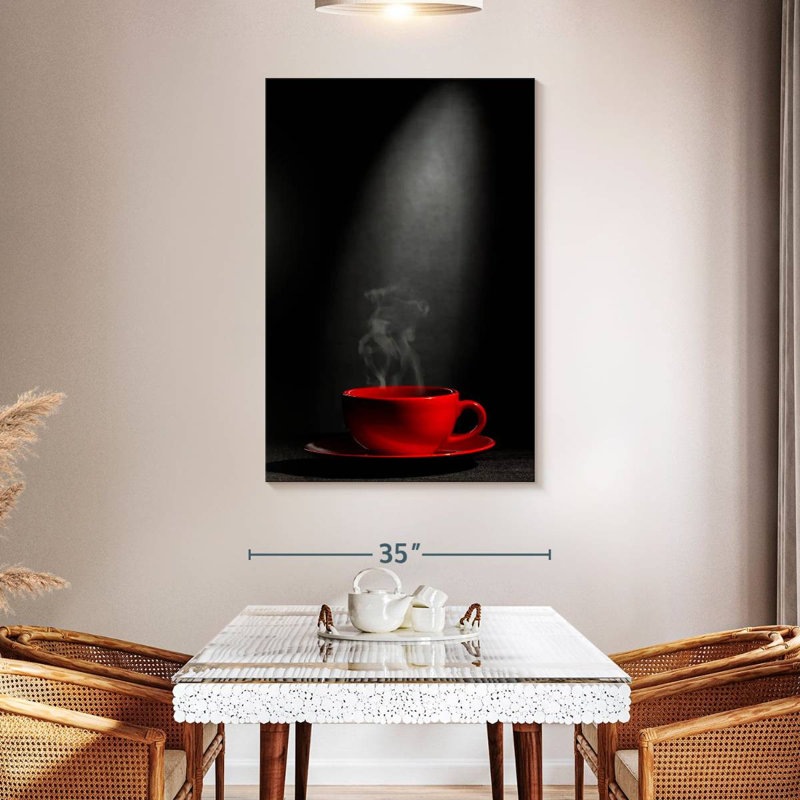 Yarlin Steaming Coffee Cup, 48" H x 32" W
