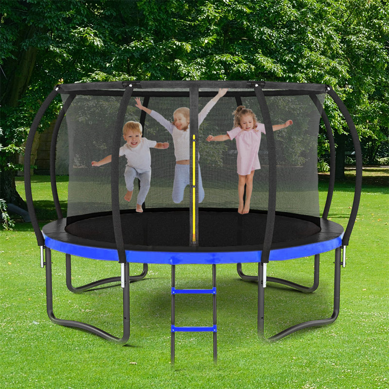 Grand trampoline extérieur 14 pi avec filet de sécurité intérieur