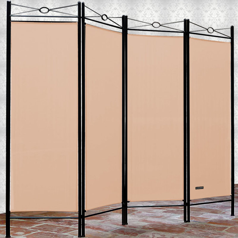 160cm W x 180cm H 4 - Panel Metal Folding Room Divider