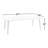 Rio Rectangular Outdoor Aluminum Dining Table 