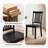 Tanvier Slatted Back Dining Chair Solid Wood Side Chair-682078795