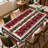 Luxury Vintage Christmas Plaid Pattern Design Easy-Clean, Washable, Durable Polyester Tablecloth-1469048286