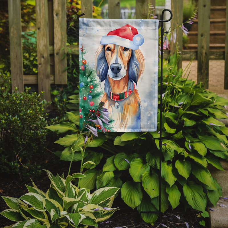 Double Sided Polyester Christmas, 15.5" H x 11.25" W