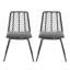 Ensemble de 2 chaises style transitionnel