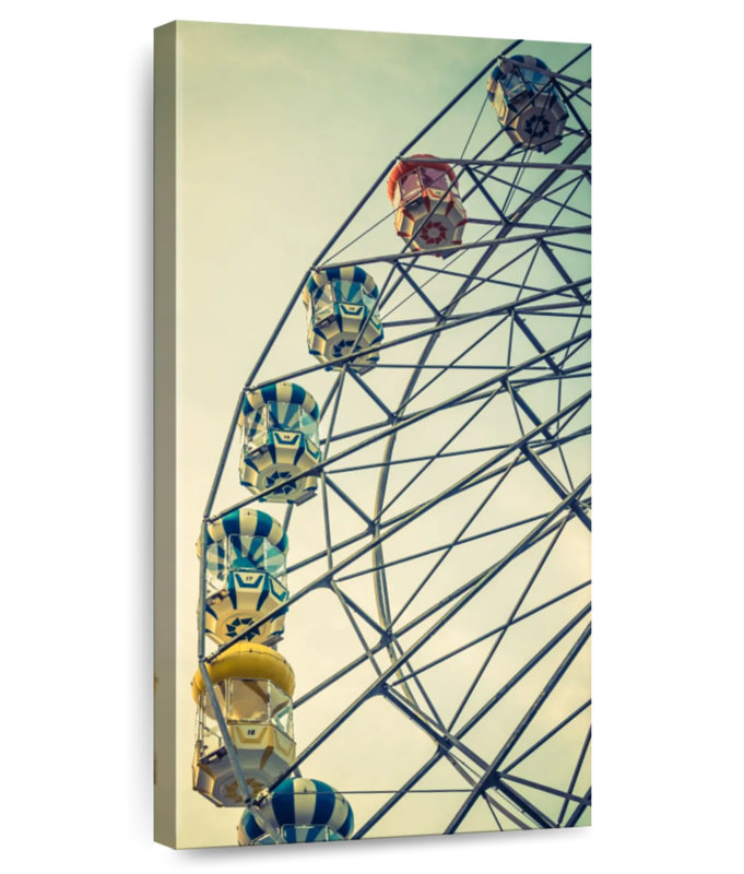Retro Ferris Wheel, 24" H x 12" W