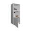 43" Tall One-Door Wall Cabinet  With Two Open Shelves, Medicine Cabinet-1330781725