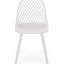 Chaise en polypropylène blanc Lily
