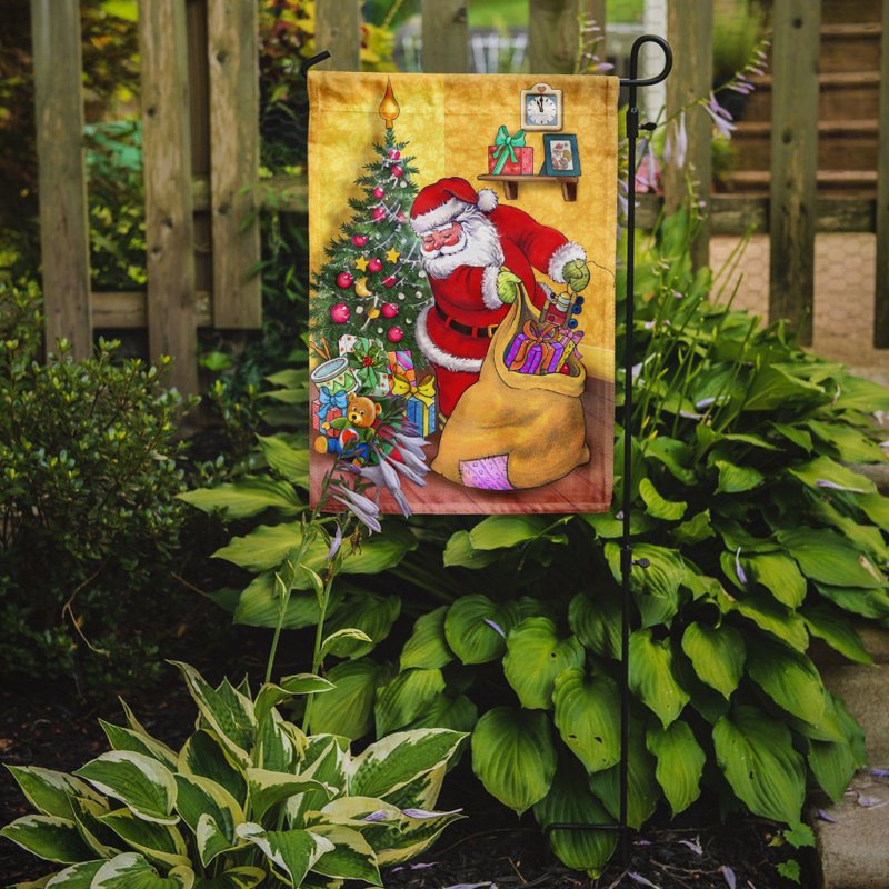 Edela Double Sided Polyester Christmas Garden Flag, 15" H  x 11" W