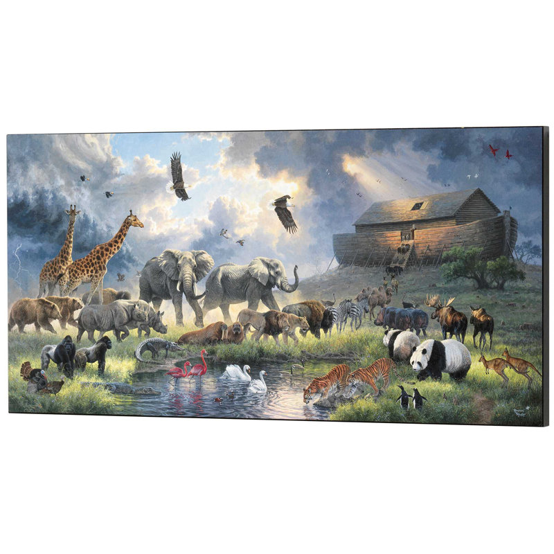 Wall Plaque Noahs Ark 24x12 MDF