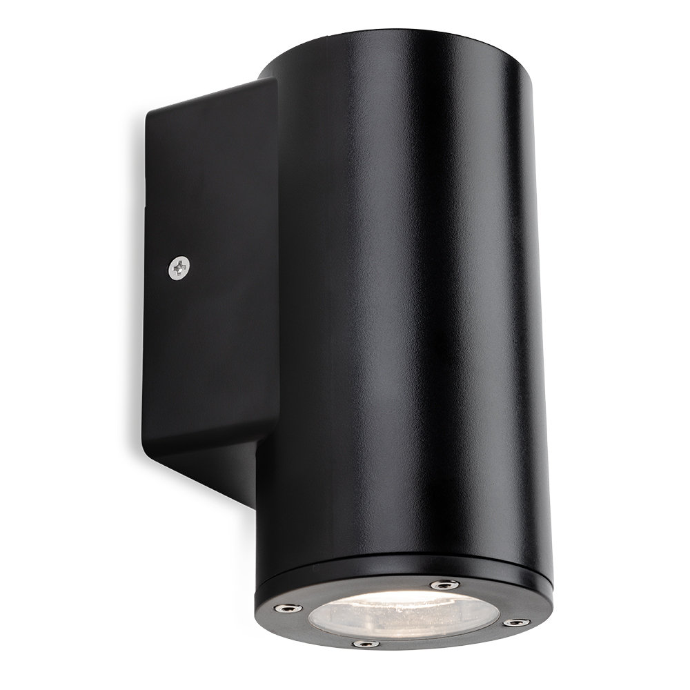 Black 14.8cm H Outdoor Armed Sconce