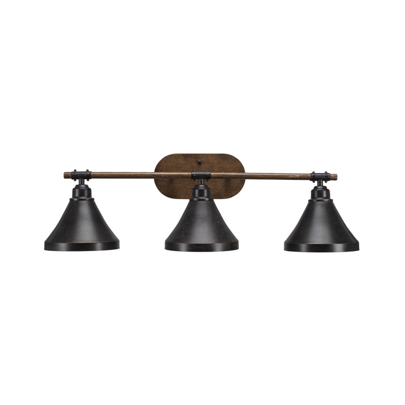 Barre d'éclairage 3 lumières Blacksmith