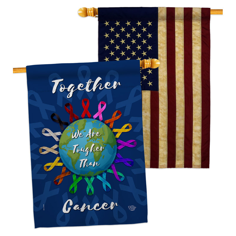 Double Sided 40 in. H x 28 in. W Polyester House Flag