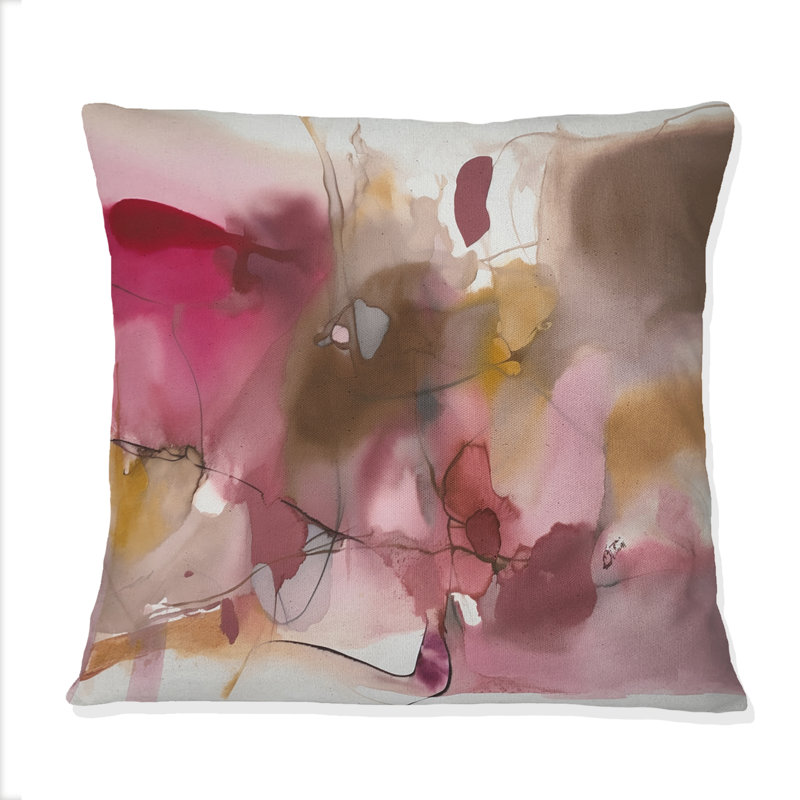 Connaissance des rêves, peinture Harmony III - Coussin décoratif avec peinture abstraite