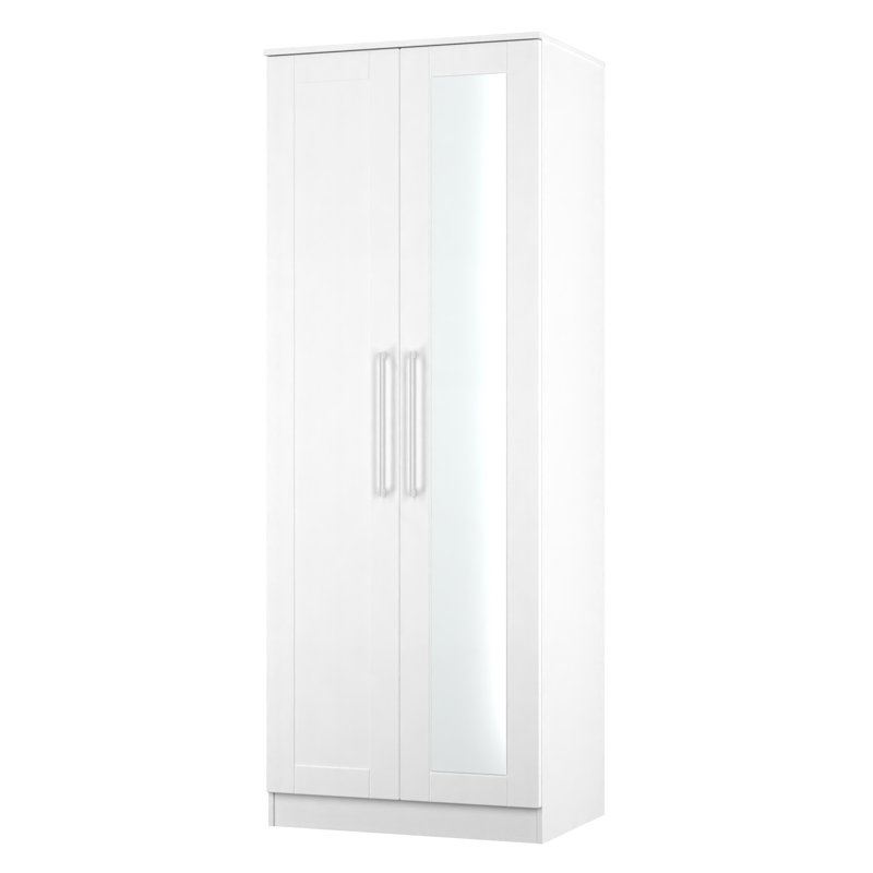 Charone Manufactured Wood Wardrobe, Grey Ash