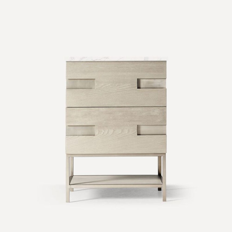 Sendai Vanity, Natural Grey