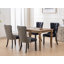 Chaises de salle à manger en velours classique classique, velours contemporain en bois massif touffeté haut de gamme-1811804180
