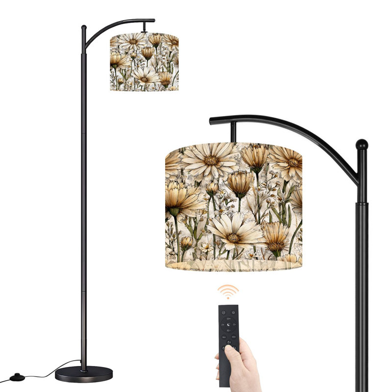 Lampe sur pied arc rétro Wildflower