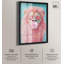 Décoration murale Pastel Lion Bubblegum Shadowbox par Glam Art Remedy-115125570-115125568