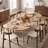 Modern Extendable Dining Table Sets(Must include both Table and Chair) Wood