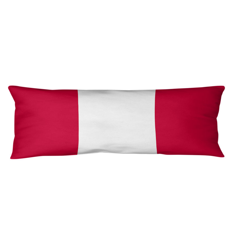 Stripes Medium Polyester/Polyfill Body Pillow, Arizona, Red