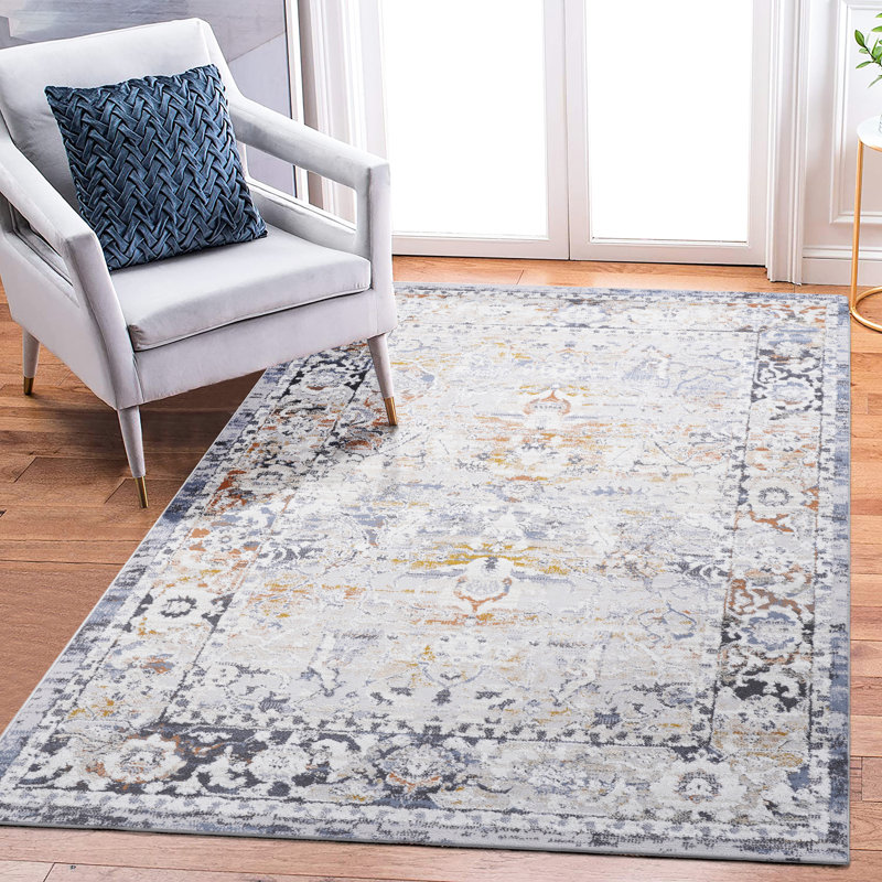 Tapis 6X9 / gris, Rectangle 6 pi 6 po x 7 pi 9 po