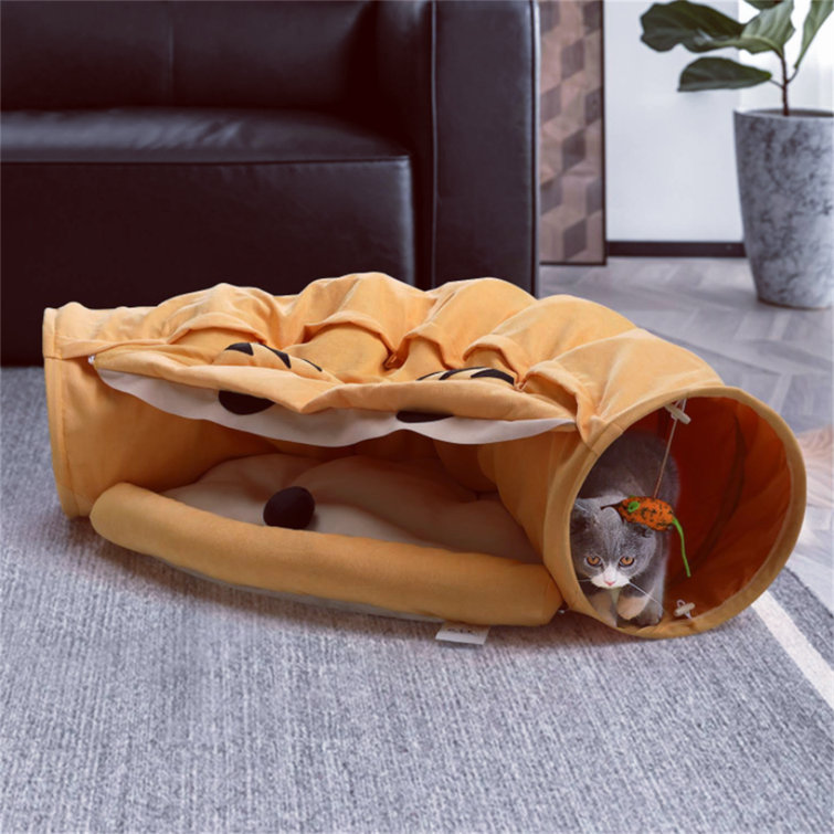 PETIQUE Hide & Seek Cat Mat & Tunnel Toy, Large 