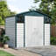 8x5.7FT Metal Apex Roof Garden Storage Shed-365821611