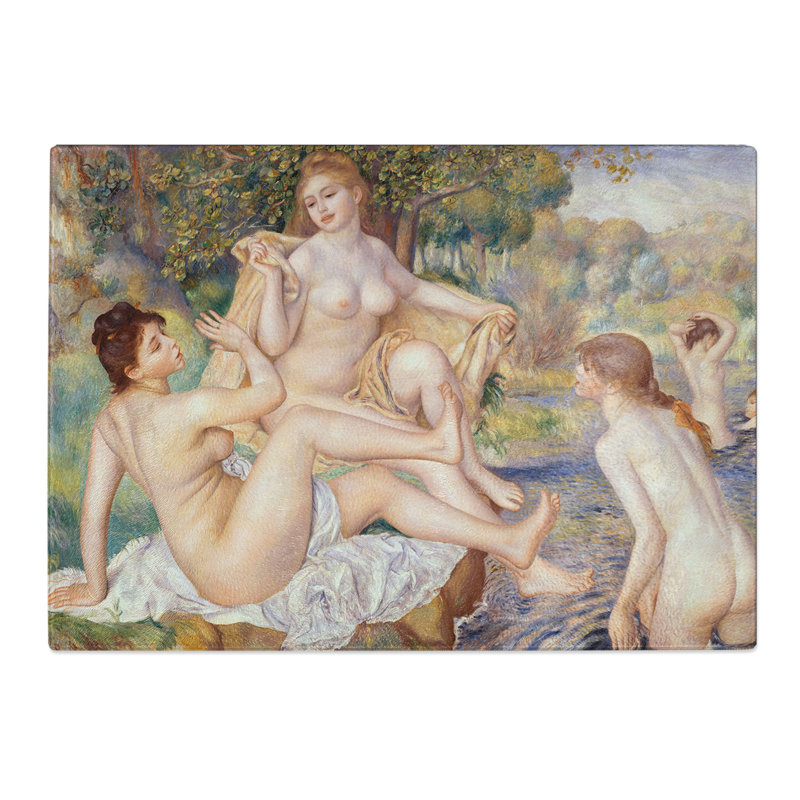 The Large Bathers by Pierre-Auguste Renoir Chopping Board, 28.5cm W x 39cm L