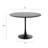 Liev Bistro 39" Round Dining Table for Indoors or Outdoors with Steel Top and Pedestal Base-91943536