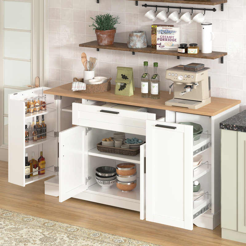 Multi-Functional Storage Sideboard, White