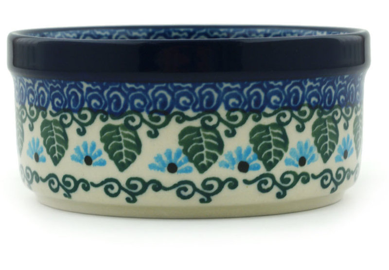 Forget Me Not Handmade Stoneware Rice Bowl