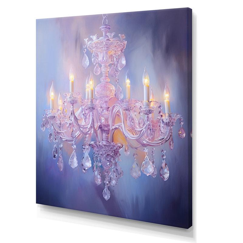 «Lazarro Chandelier Ethereal Glow I», reproduction sur toile, Toile tendue, H 20 po x l 12 po x P 1 po