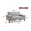 Causeuse contemporaine grise pour deux-731034890