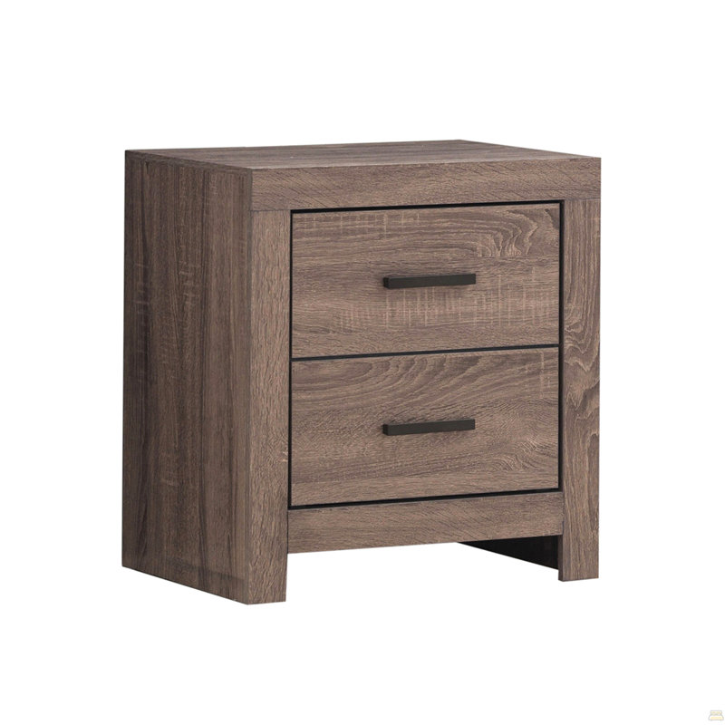 2 Drawers MDF Nightstand