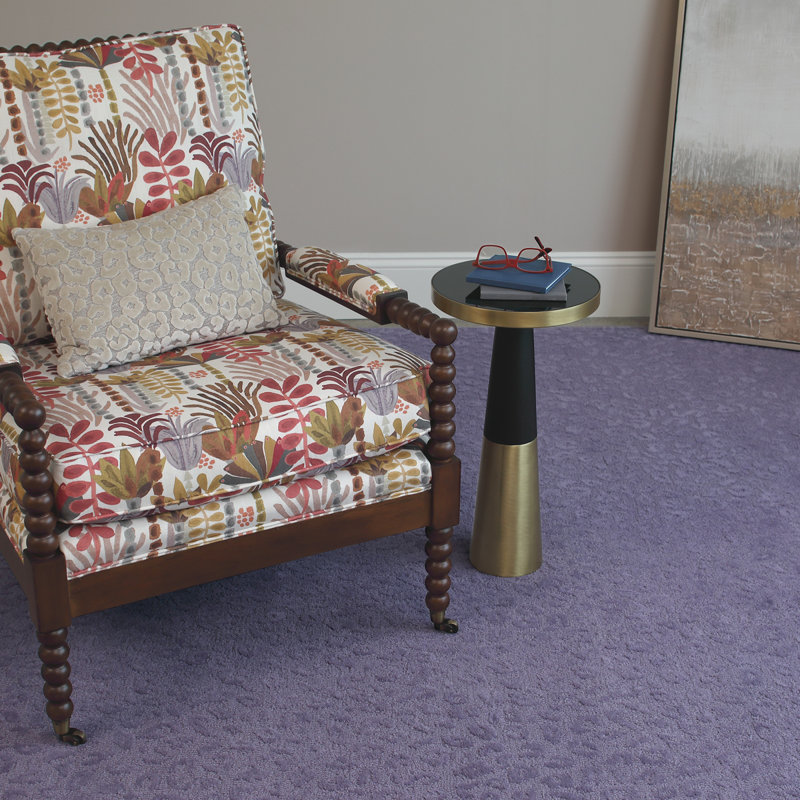 Leopardess Lavender Hand-Tufted Responsible Wool Rug, Rectangle 8' x 11'