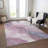 Machine Washable Indoor/Outdoor Claudian ACN1532 Mauve Rug-109535785