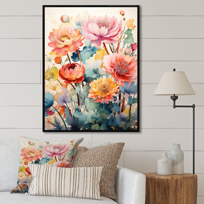 «Botanical Plants And Flowers Delights I», reproduction sur toile