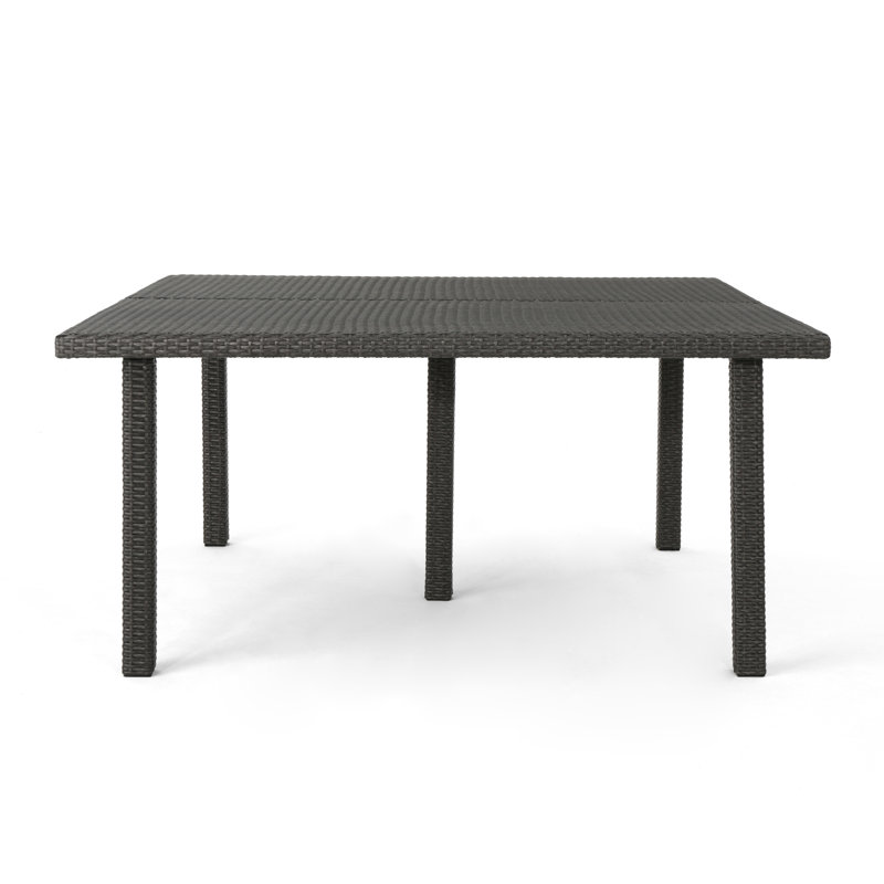 Ensemble repas 9 pièces avec coussins Eaddy, Gris