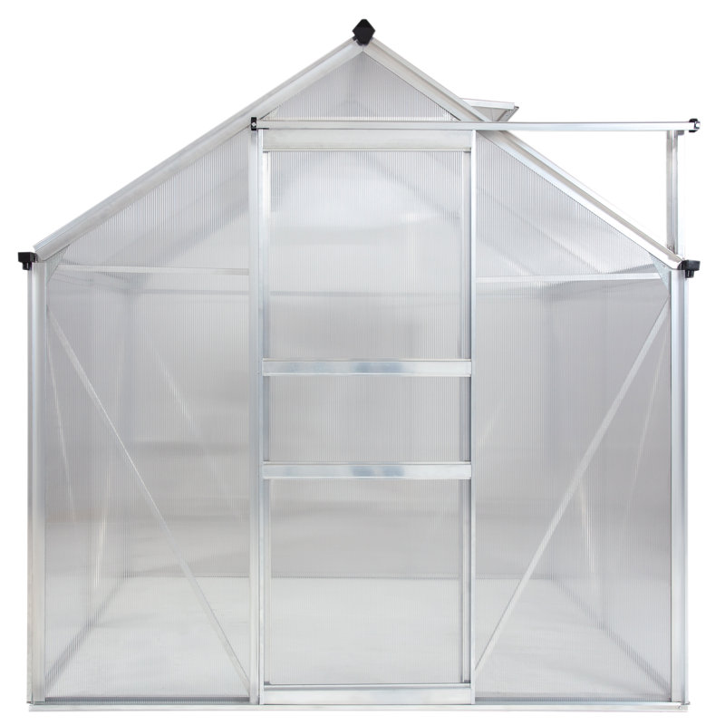 Machrus Ogrow 4 x 6 FT Walk-In Greenhouse with Sliding Door and Adjustable Roof Vent