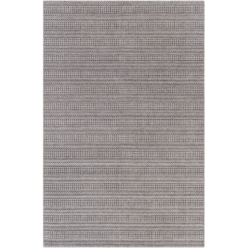 Area Rug in Black, Runner 2'6" x 8'