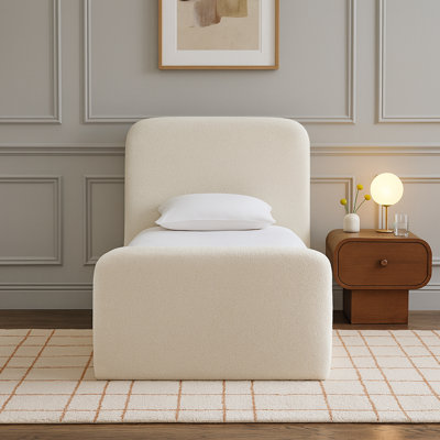 Fira Daliah Chenille Fabric Upholstered Bed