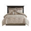 Édredon très grand 8 pièces brun clair / édredon - Magnifique médaillon, rembourrage, coussins décoratifs tissés texturés, 2 taies décoratives,