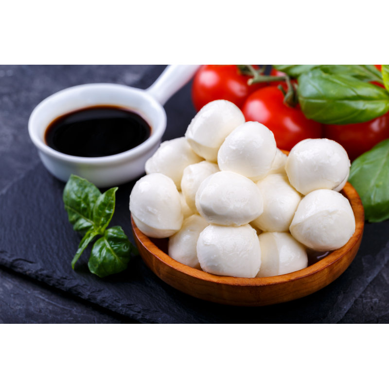 Mozarella Cheese by Lana_M - Wrapped Canvas Rectangle Print, 30cm H x 46cm W