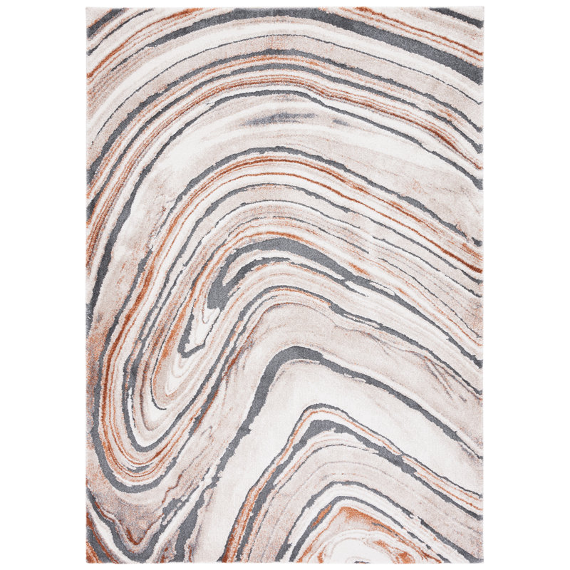 Cyrus Shag Performance Abstract Rug, Rectangle 5'5" x 7'6"